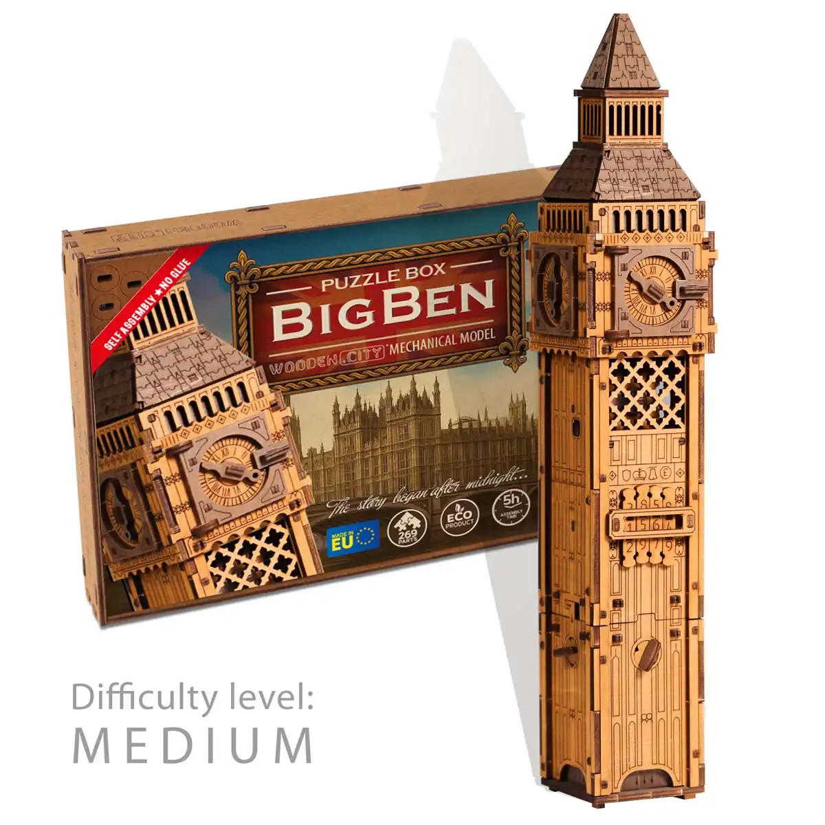 3D Boîte en Bois Énigmatique Big Ben – Image 3