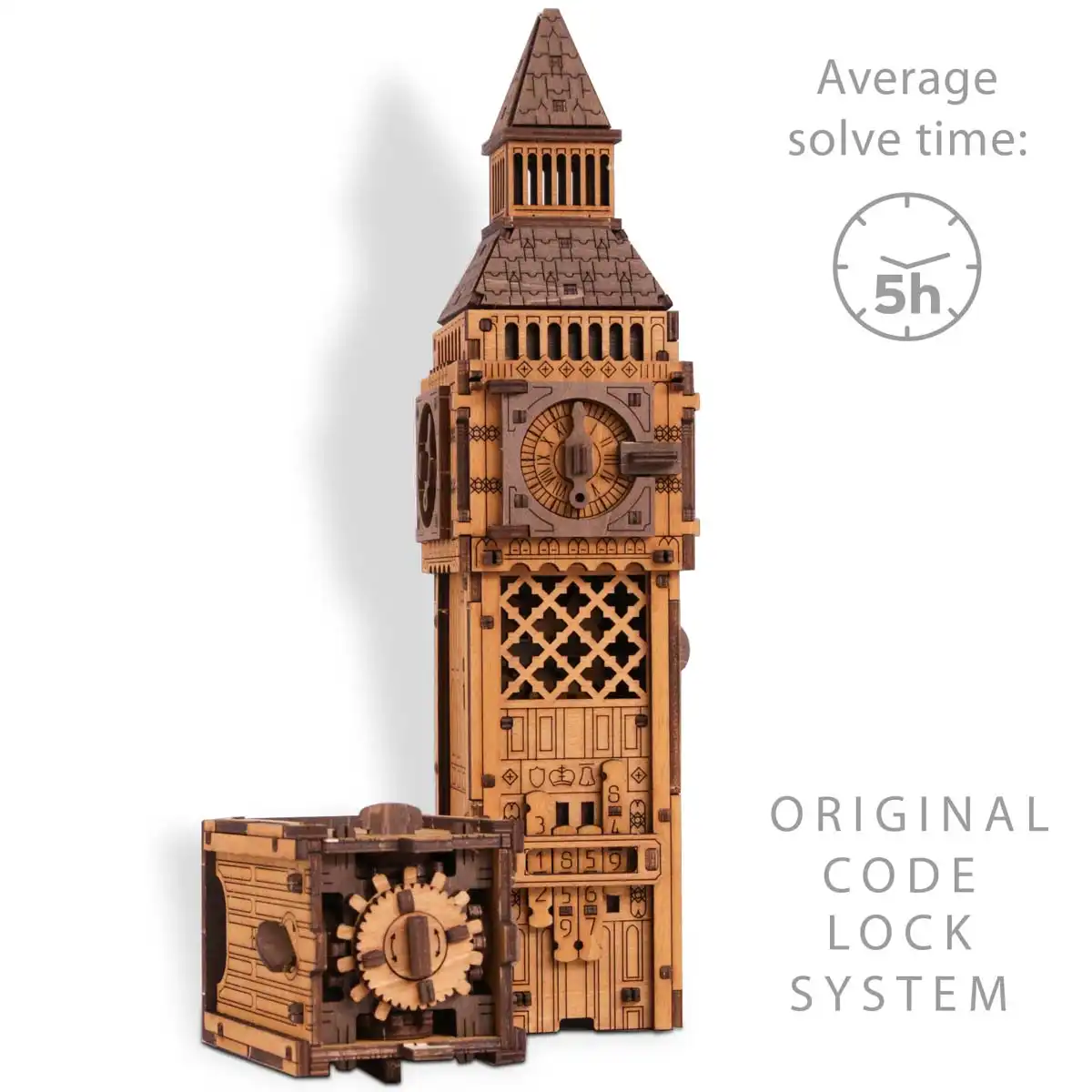 3D Boîte en Bois Énigmatique Big Ben – Image 5