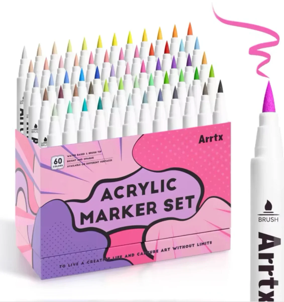 60 feutres acryliques Arrtx – Image 2