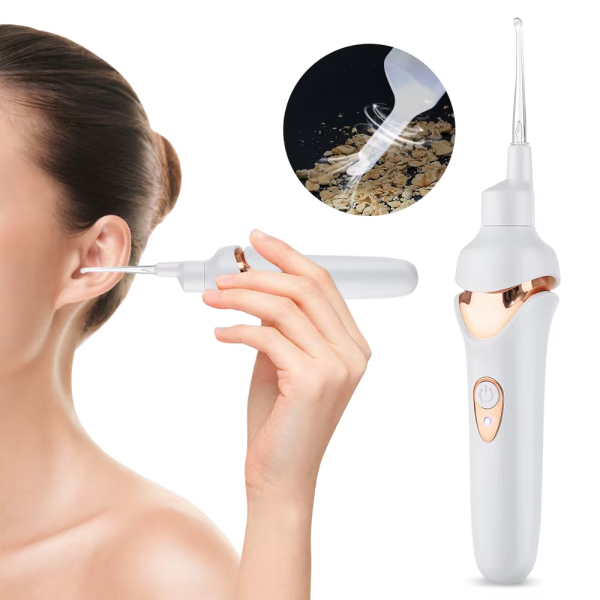 Aspirateur pour oreille avec extracteur de bouchon de cérumen – Produit efficace pour déboucher oreilles et nettoyage en douceur – Image 2
