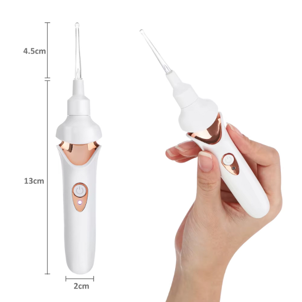 Aspirateur pour oreille avec extracteur de bouchon de cérumen – Produit efficace pour déboucher oreilles et nettoyage en douceur – Image 5