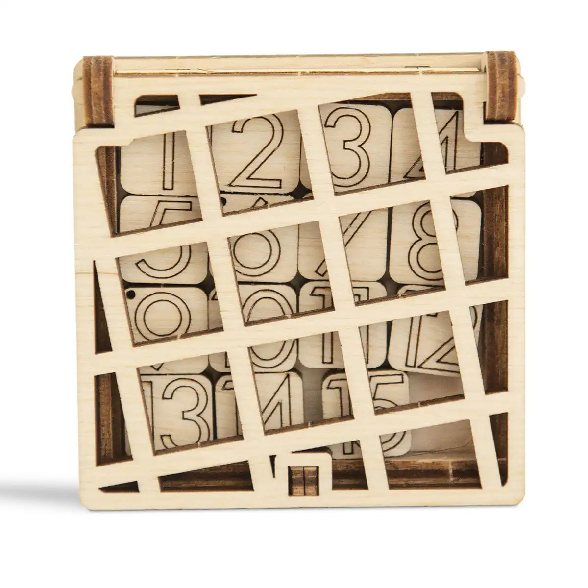 3D Wooden Game Puzzle – Brain Teasers IQ Fifteen Puzzle – Image 8