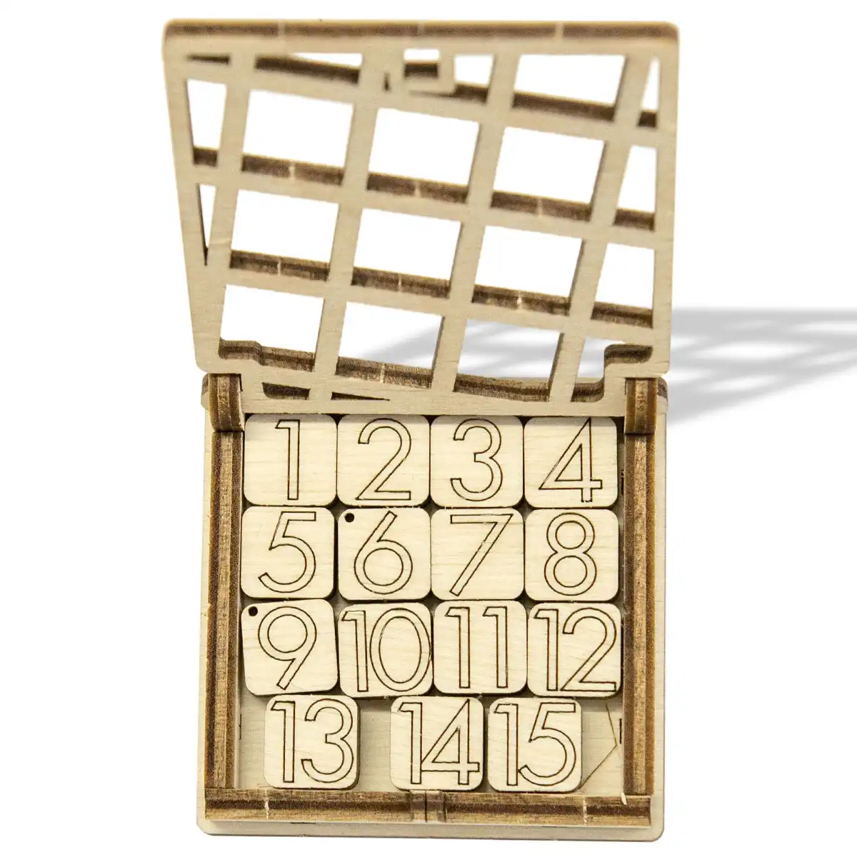 3D Wooden Game Puzzle – Brain Teasers IQ Fifteen Puzzle – Image 7