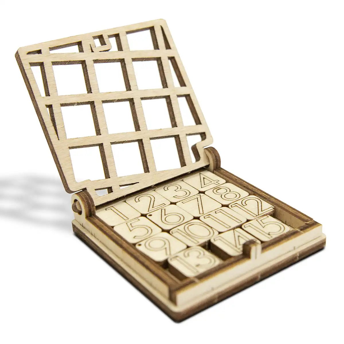 3D Wooden Game Puzzle – Brain Teasers IQ Fifteen Puzzle