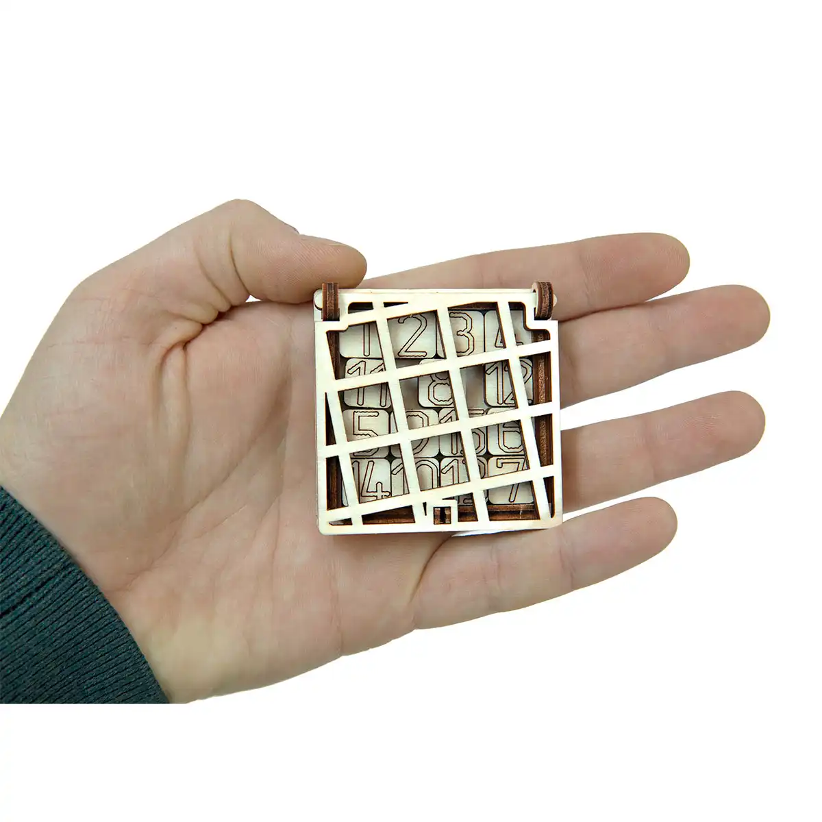 3D Wooden Game Puzzle – Brain Teasers IQ Fifteen Puzzle – Image 6