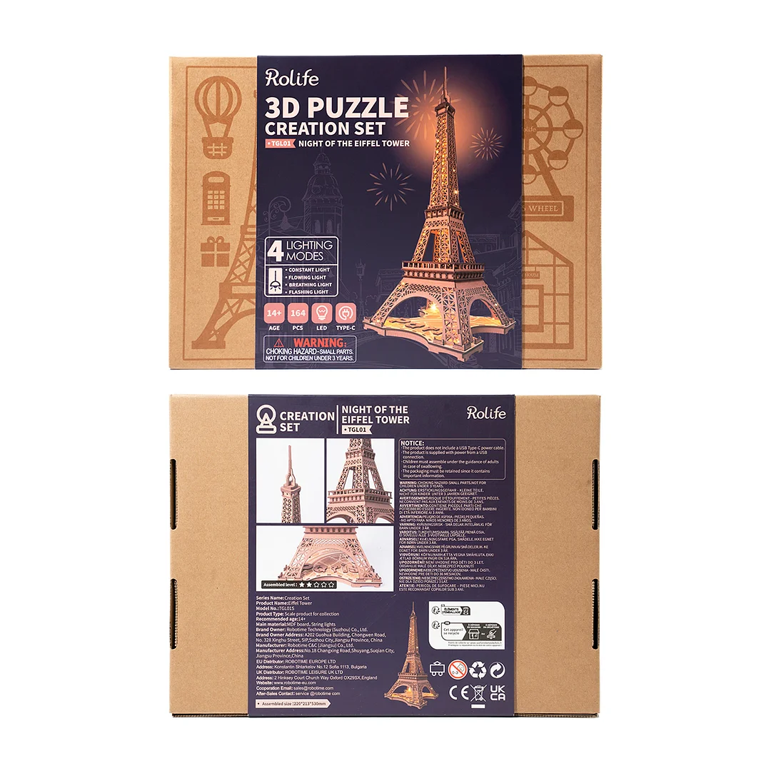 ROLIFE – Puzzle 3D – Tour Eiffel Lumineuse – Image 6