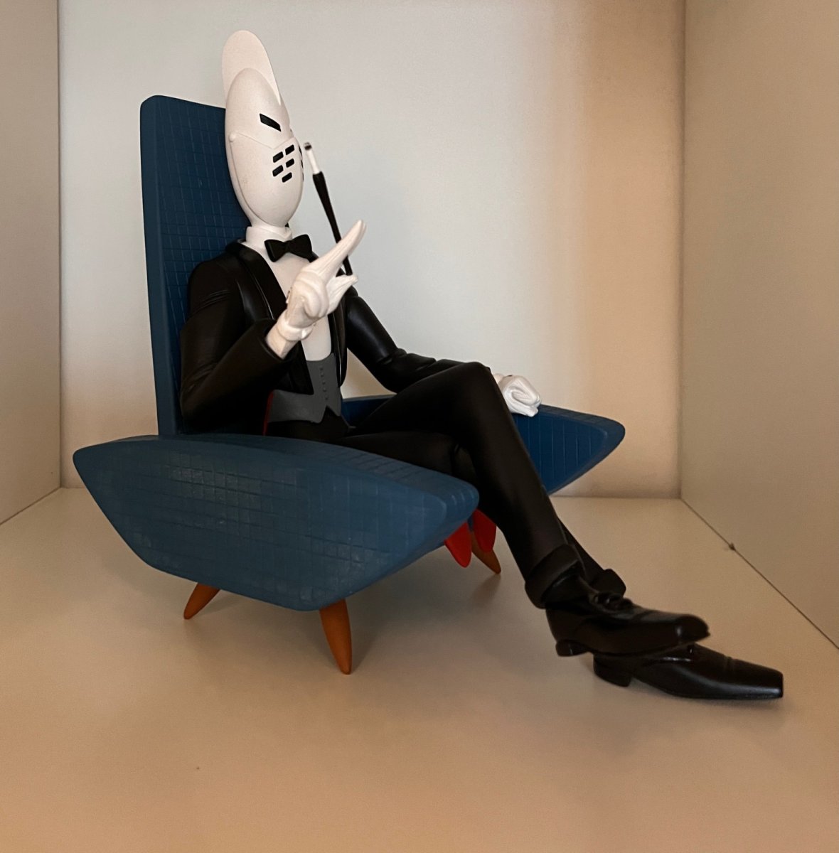 Will – Tif et Tondu – Figurine Mr Choc dans son fauteuil – St Emett – (2004) – Image 8