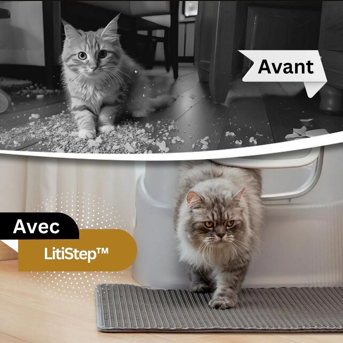 Tapis de litière pour chat | LitiStep™ – Image 2