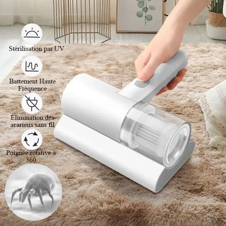 Aspirateur anti-acariens sans fil pour lit, appareil efficace contre les acariens, aspirateur puissant pour une chambre saine et propre – Image 7