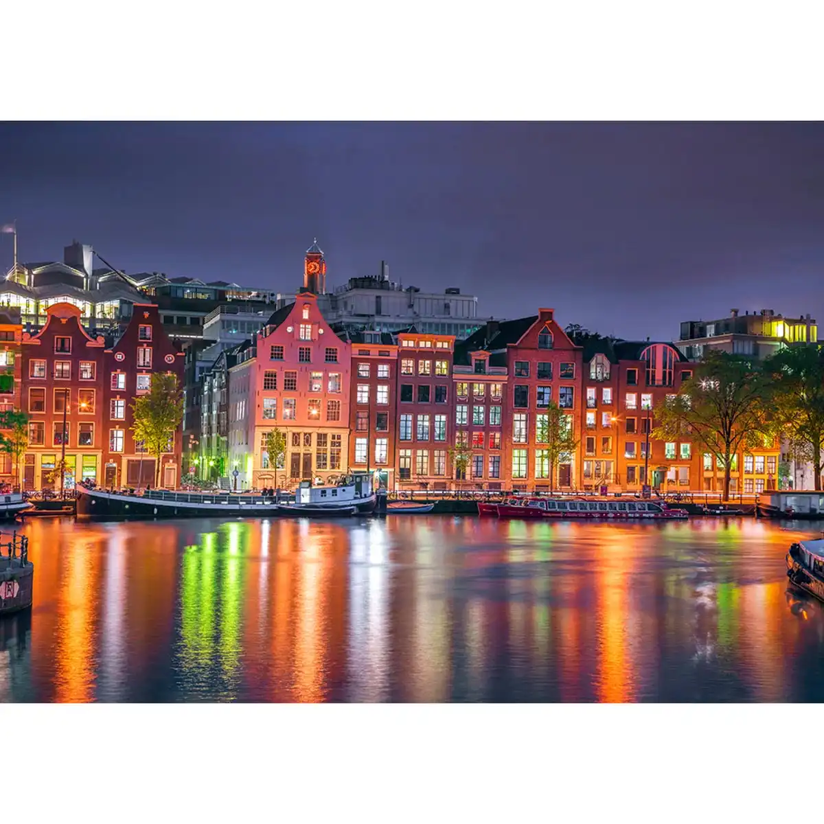 Amsterdam la Nuit, Puzzle en Bois 500 Pièces