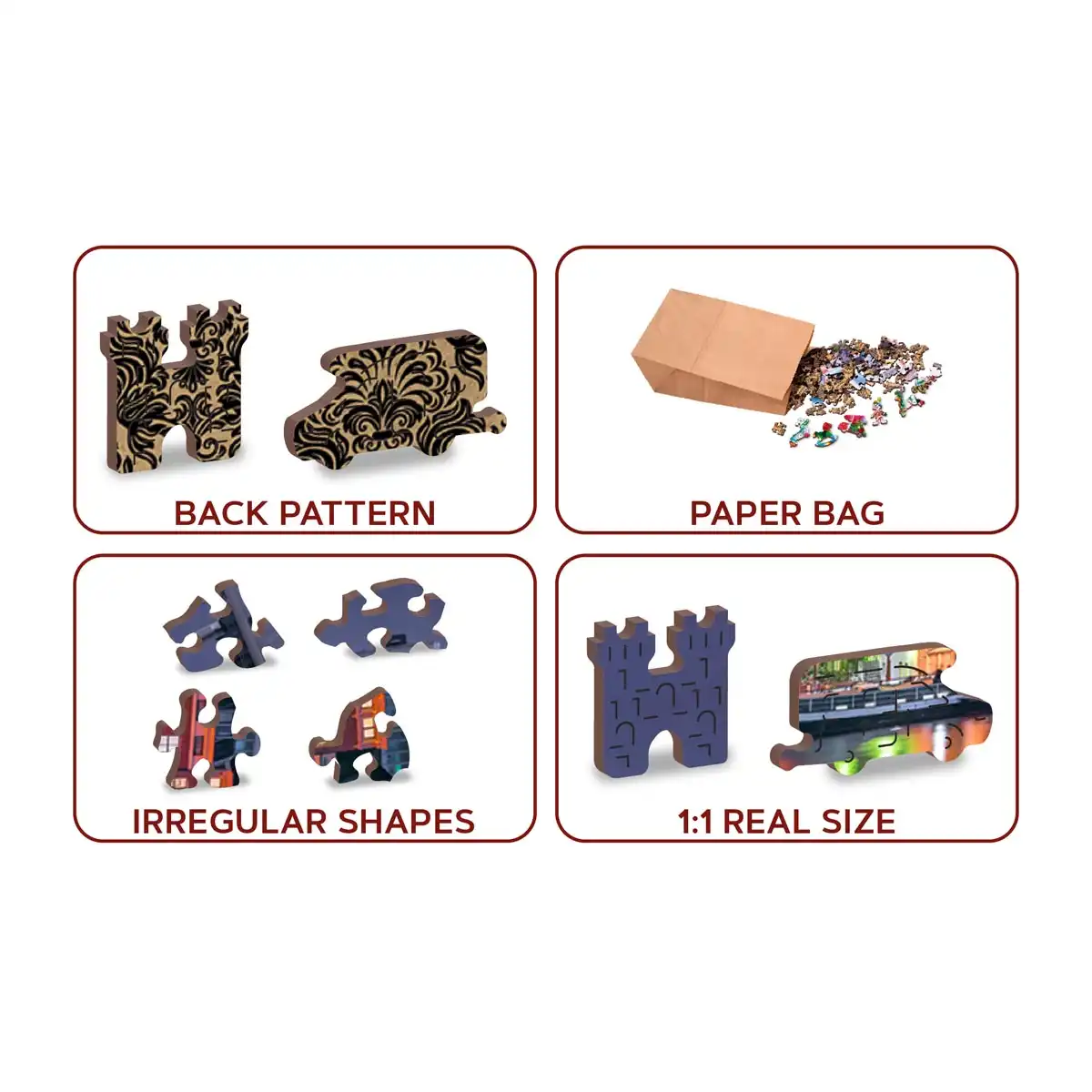 Amsterdam la Nuit, Puzzle en Bois 500 Pièces – Image 4