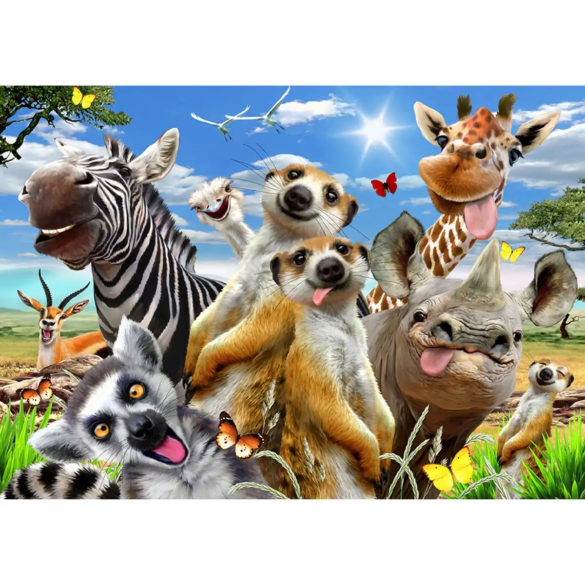 Bienvenue en Afrique, Puzzle en Bois 500 Pièces